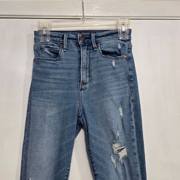 Abercrombie and Fitch high rise super skinny ankle jeans size 25 - Picture 4 of 9